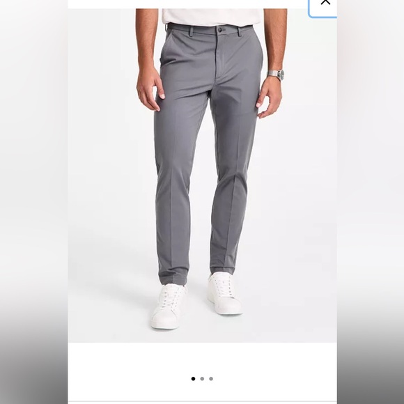 Michael Kors Other - Michael Kors Gray Dress Pants Flat Front Straight Leg Stretch P33Wx32L